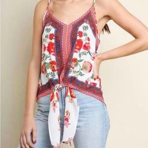Umgee Floral strap top
